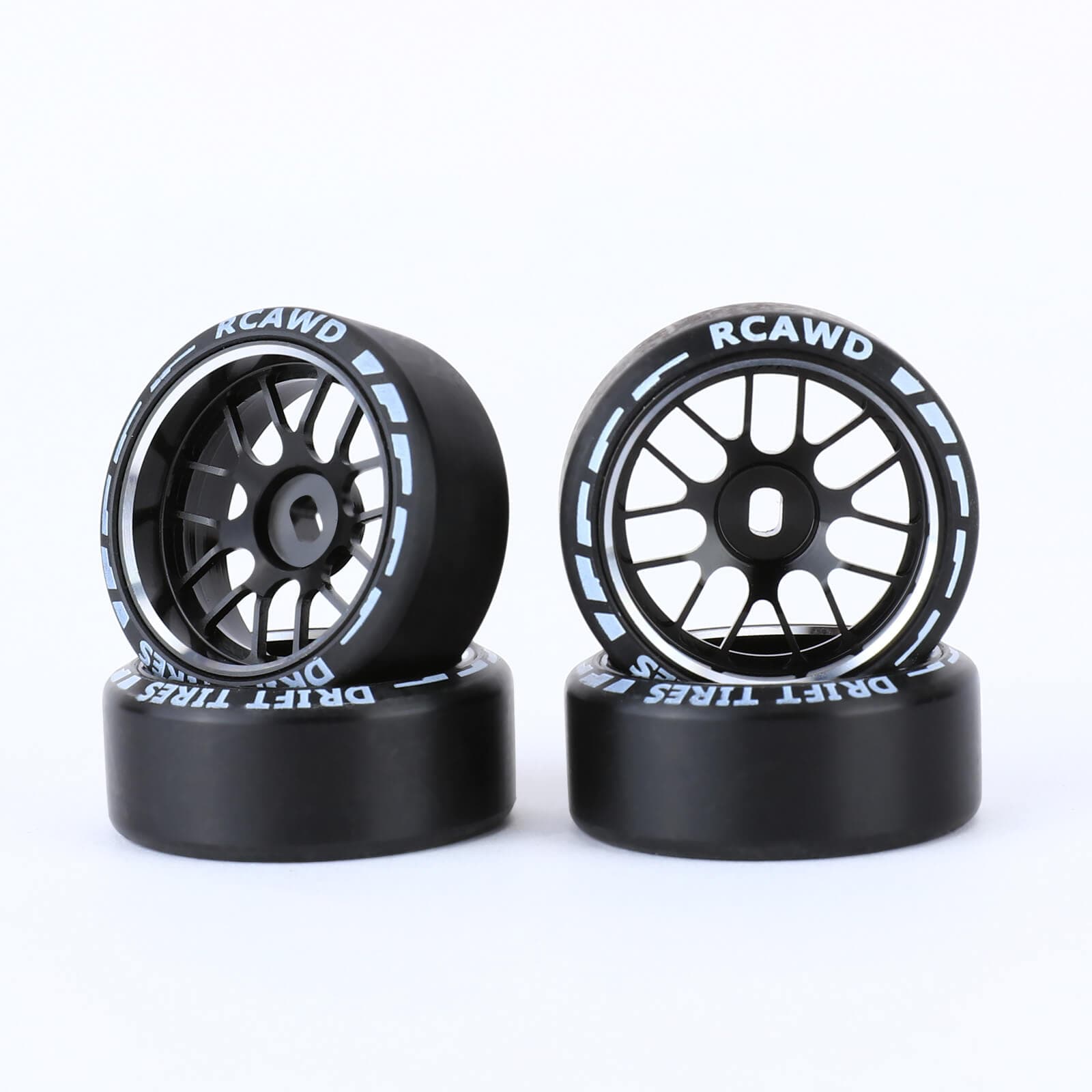 RCAWD Drift Tires RCAWD Drift Wheel Rims Tire Set for Kyosho WLTOYS 1/28 Upgrade Parts