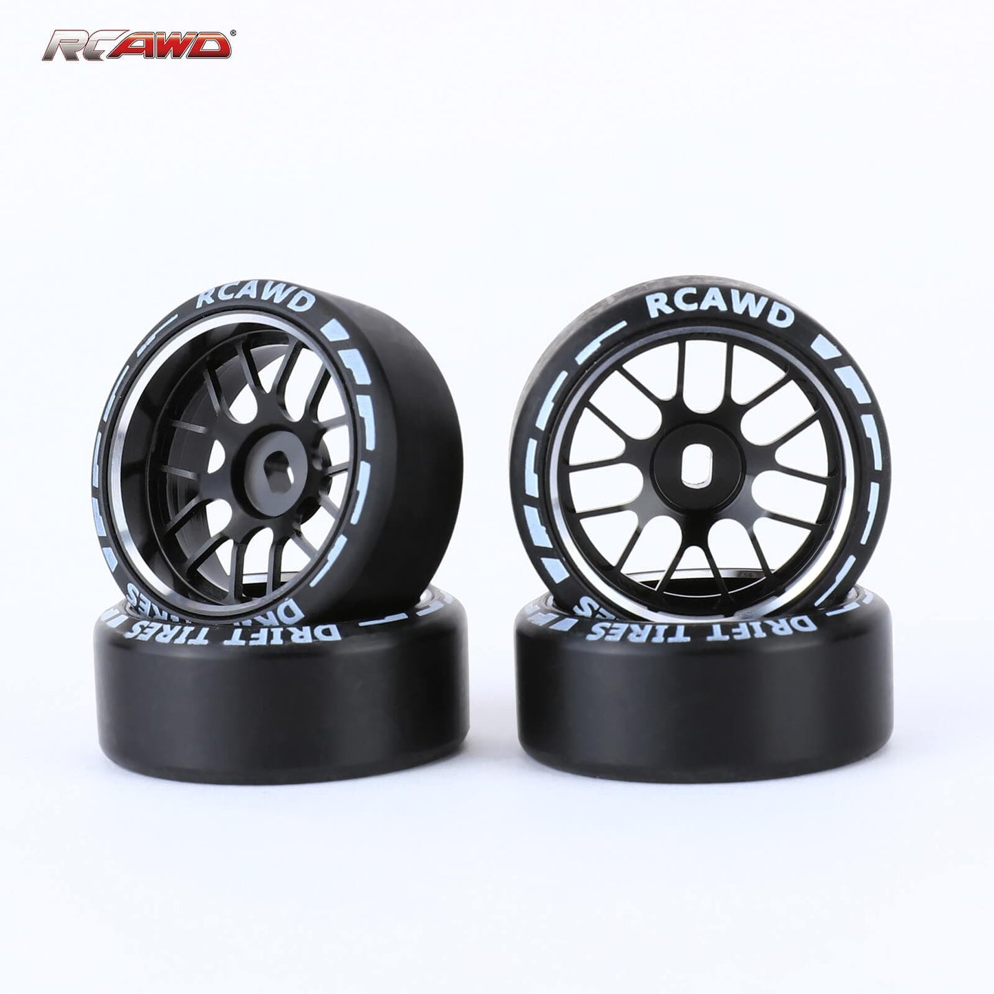 RCAWD Drift Tires RCAWD Drift Wheel Rims Tire Set for Kyosho WLTOYS 1/28 Upgrade Parts