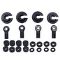 RCAWD ECX 2WD Black RCAWD 1/10 ECX 2WD Shock Ends Spring Cups Spring Clips