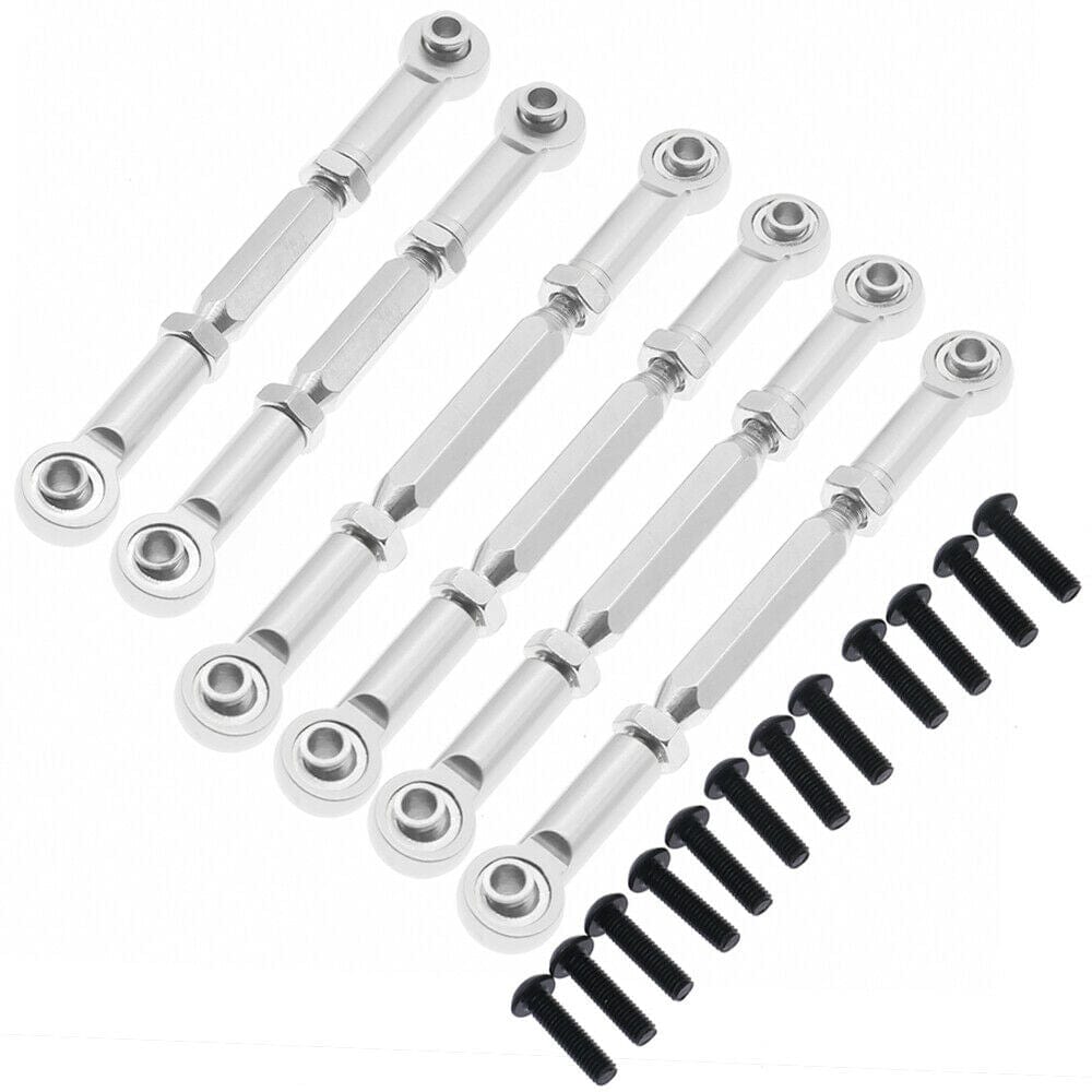 RCAWD ECX 2WD Silver RCAWD ECX 2WD upgrade Turnbuckles Full Set Tie Rods ECX1046