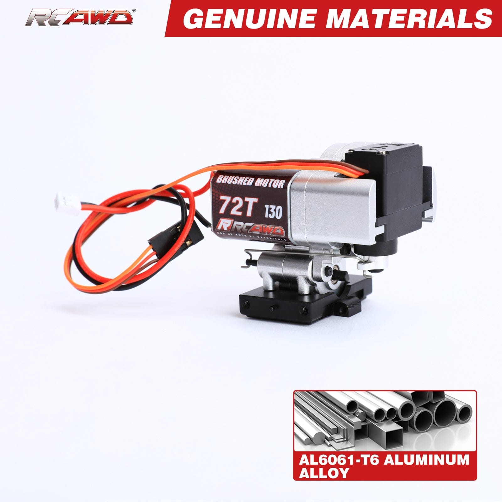 RCAWD FMS 1/18 72T 130 Motor with 2 speed Transmission