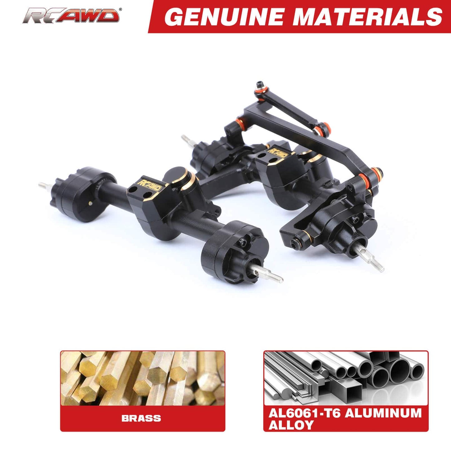 RCAWD FMS 1/18 RCAWD FMS 1/18 RC Car Portal Axles Set with 70MM 50MM Steel Driveshaft