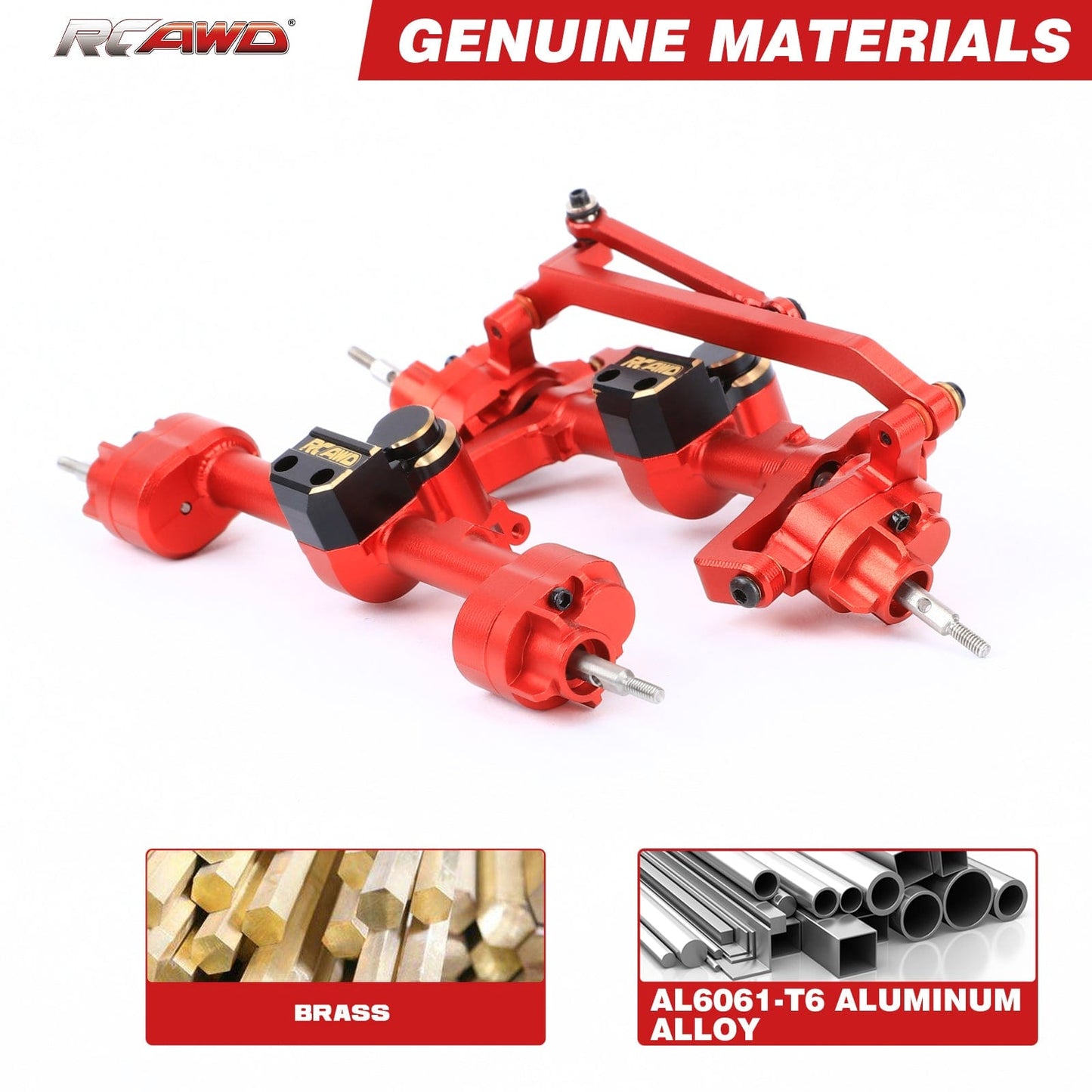 RCAWD FMS 1/18 RCAWD FMS 1/18 RC Car Portal Axles Set with 70MM 50MM Steel Driveshaft