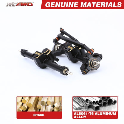 RCAWD FMS 1/18 Upgrades Worm Gear Front Rear Portal Axle D2 - E1045BL - RCAWD