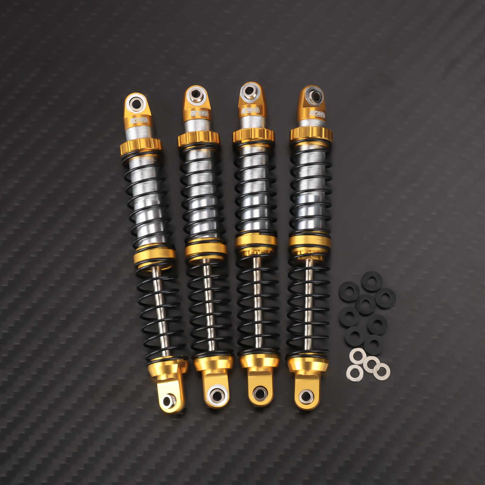 RCAWD FCX10 LC80 K5 Front Rear Oil Filled Shock Absorber Daul Stage Sp