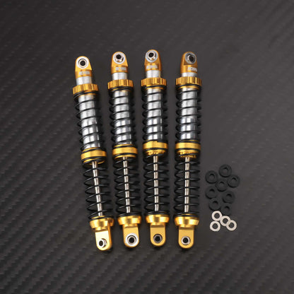 RCAWD FMS FCX10 Yellow RCAWD FCX10 LC80 K5 Front Rear Oil Filled Shock Absorber Daul Stage Spring