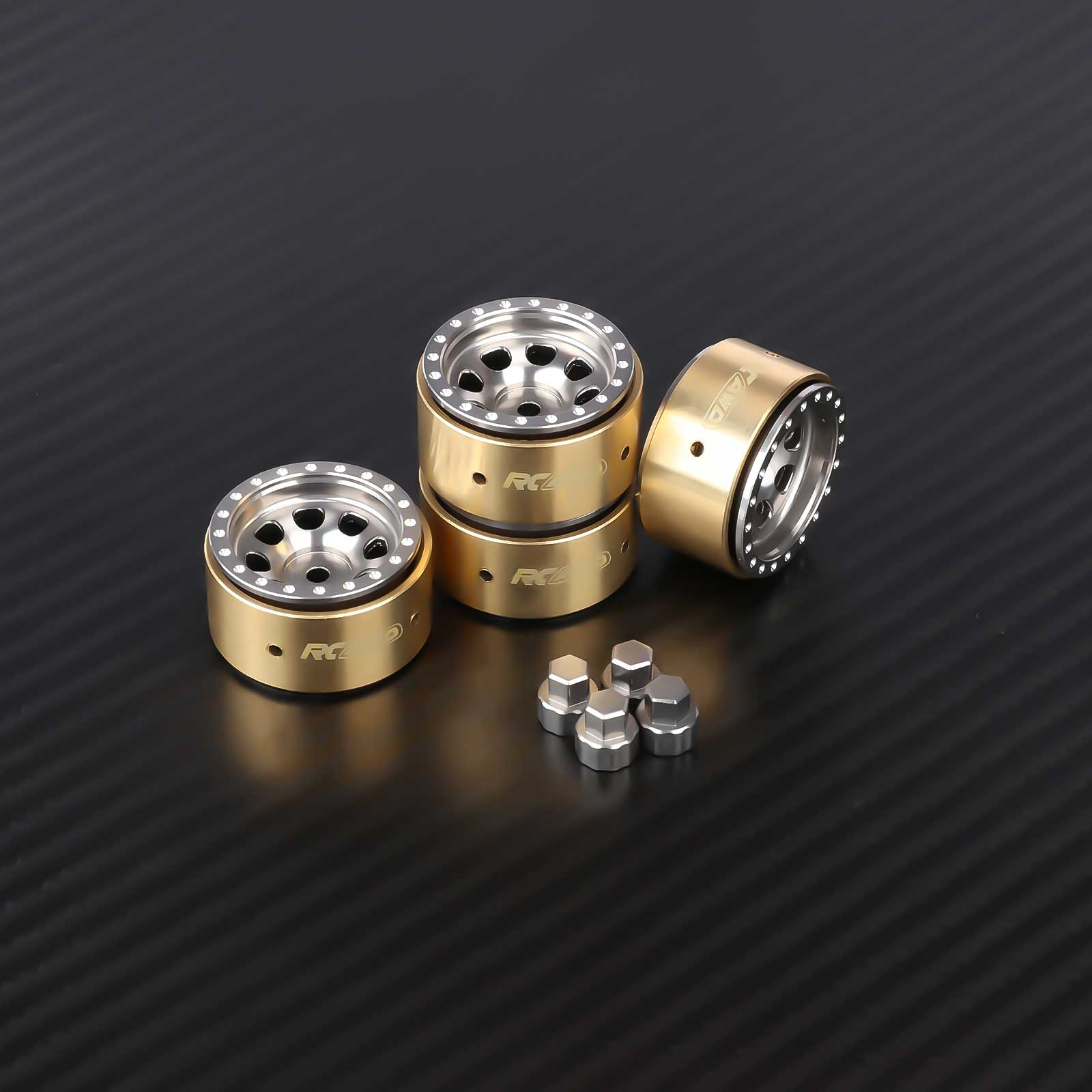 RCAWD FMS FCX24 432g/pc Wheel Rims RCAWD FCX18 FCX24 108g/pcs 8 Hole Aluminum Alloy Wheel Rims With CounterWeight