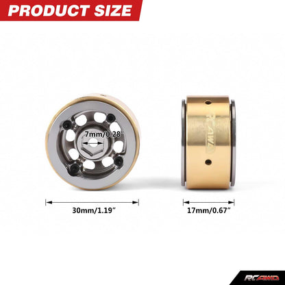 RCAWD FMS FCX24 432g/pc Wheel Rims RCAWD FCX18 FCX24 108g/pcs 8 Hole Aluminum Alloy Wheel Rims With CounterWeight