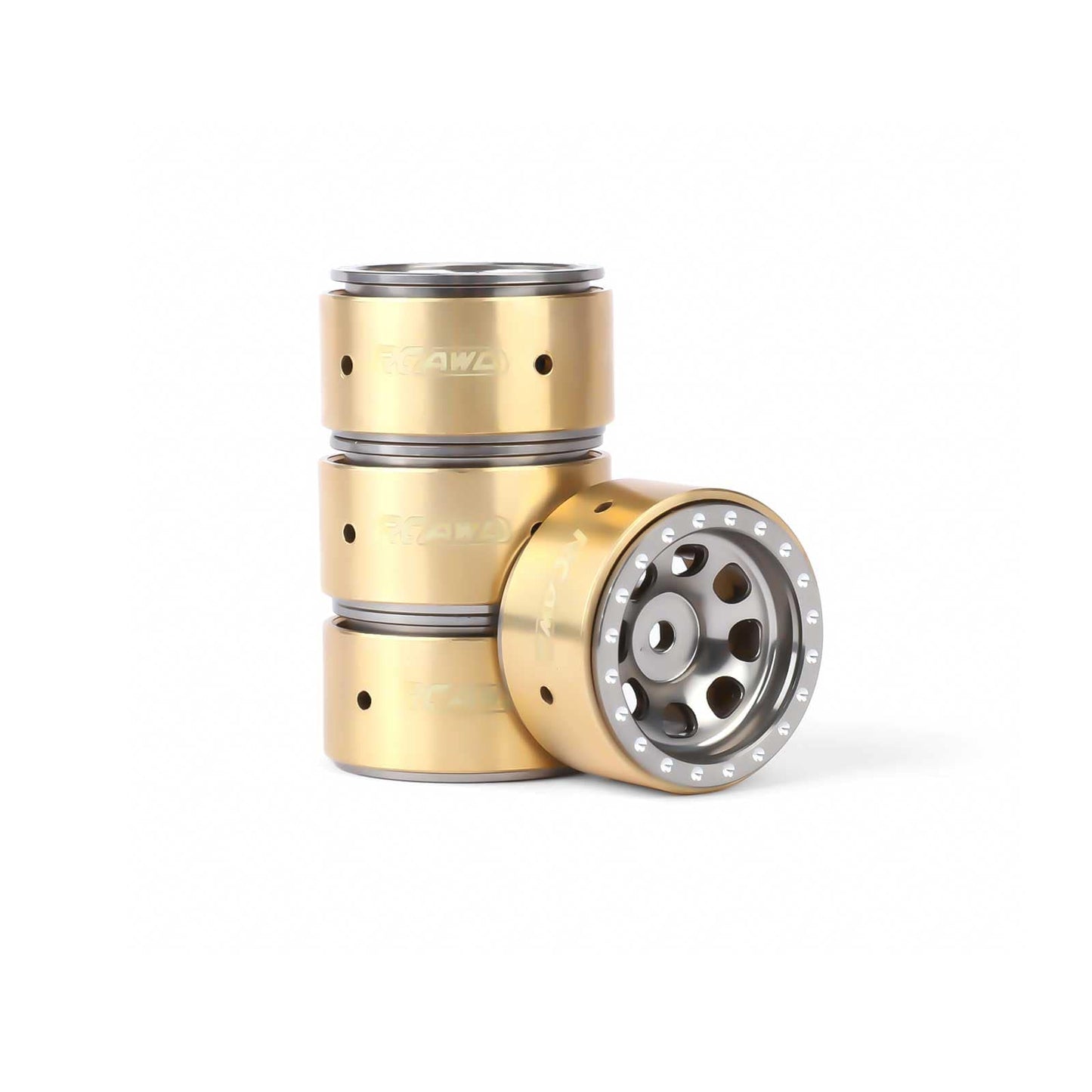 RCAWD FMS FCX24 432g/pc Wheel Rims RCAWD FCX18 FCX24 108g/pcs 8 Hole Aluminum Alloy Wheel Rims With CounterWeight