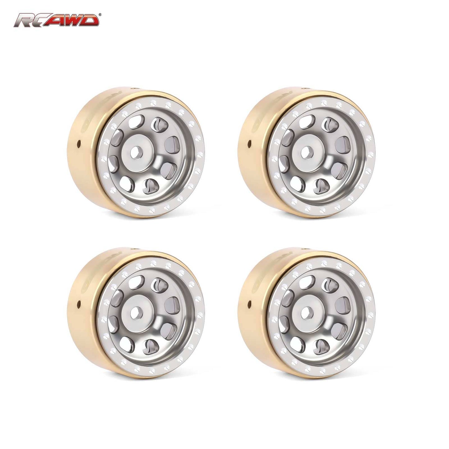 RCAWD FMS FCX24 432g/pc Wheel Rims RCAWD FCX18 FCX24 108g/pcs 8 Hole Aluminum Alloy Wheel Rims With CounterWeight