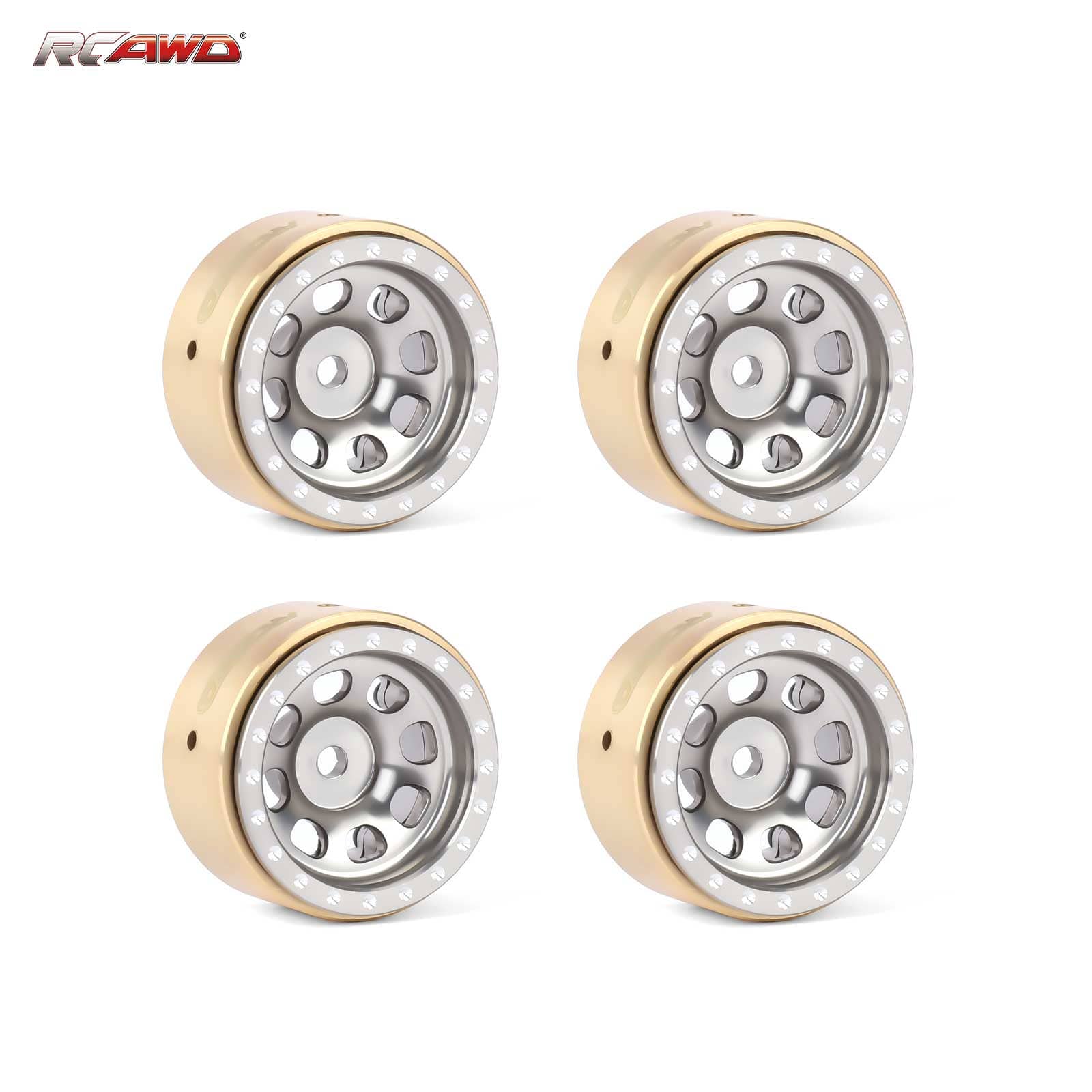 RCAWD FMS FCX24 432g/pc Wheel Rims RCAWD FCX18 FCX24 108g/pcs 8 Hole Aluminum Alloy Wheel Rims With CounterWeight