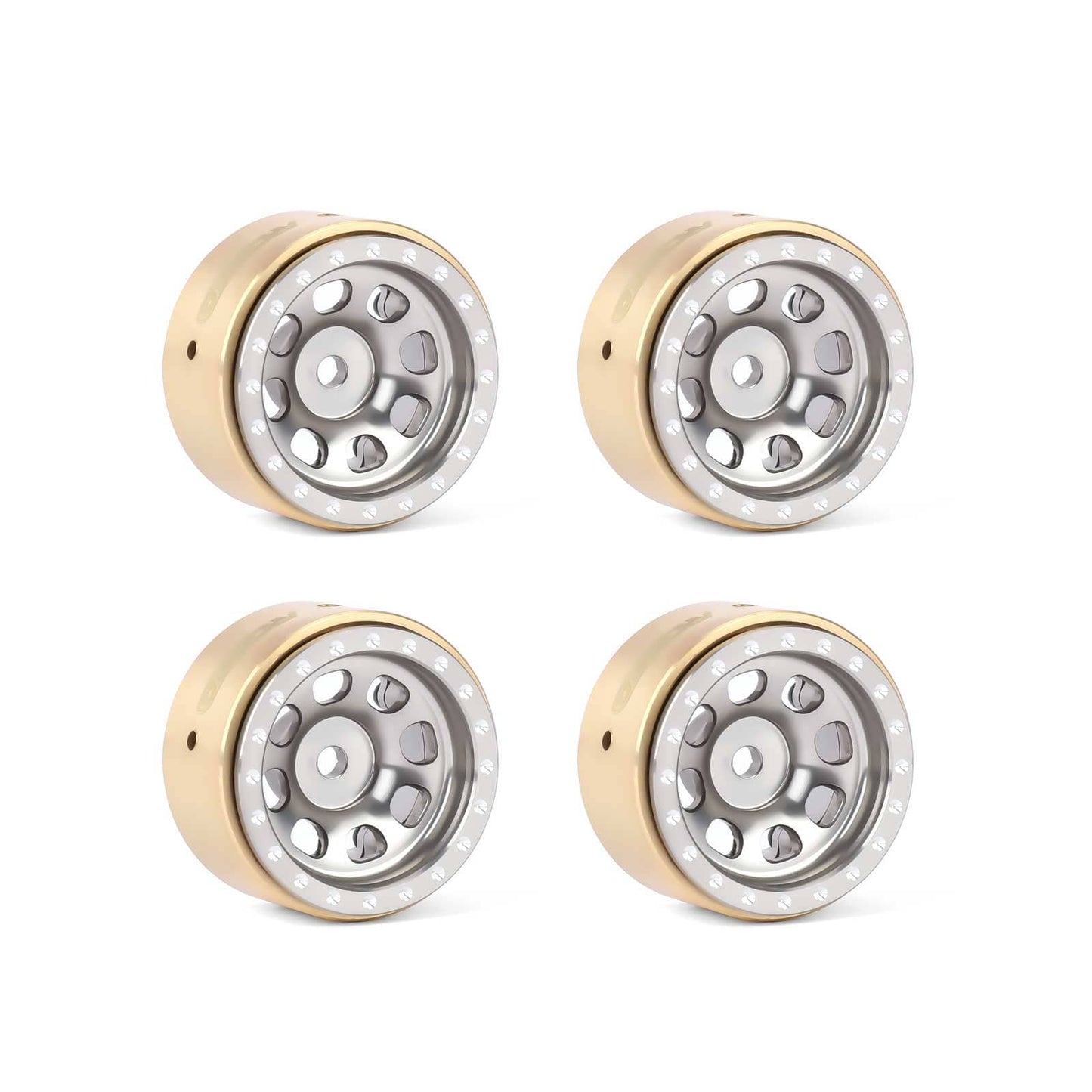 RCAWD FMS FCX24 432g/pc Wheel Rims RCAWD FCX18 FCX24 108g/pcs 8 Hole Aluminum Alloy Wheel Rims With CounterWeight