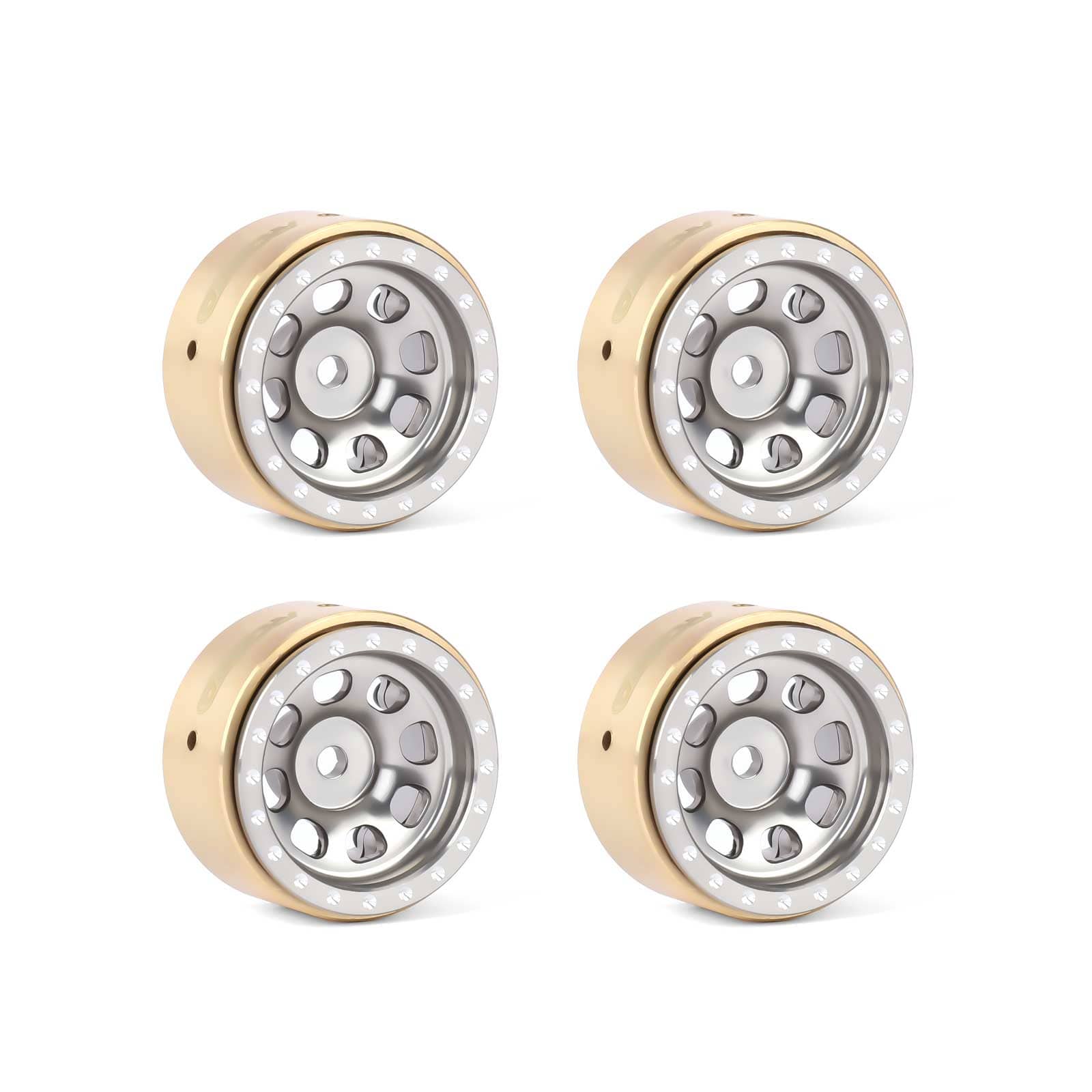 RCAWD FMS FCX24 432g/pc Wheel Rims RCAWD FCX18 FCX24 108g/pcs 8 Hole Aluminum Alloy Wheel Rims With CounterWeight