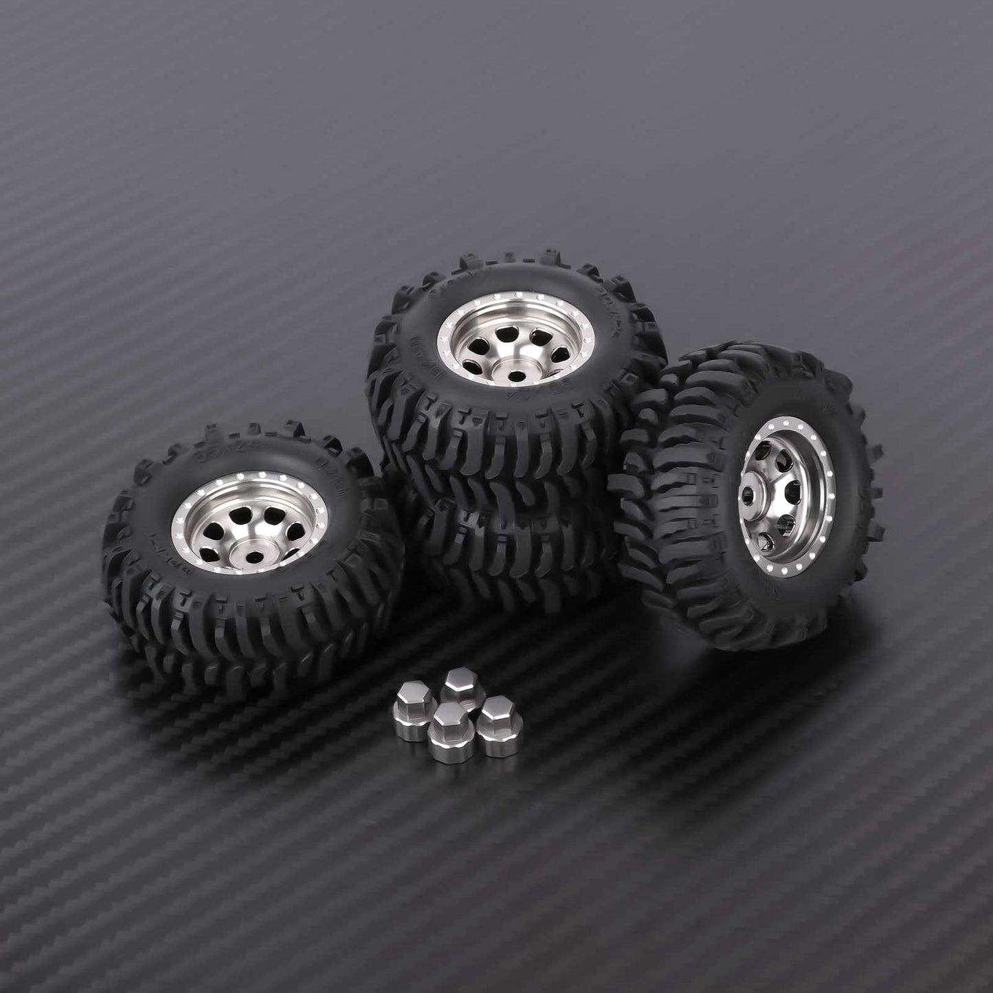RCAWD FMS FCX24 55MM Tyres RCAWD FCX18 FCX24 55MM Rubber Line Wheel Tires Tyres