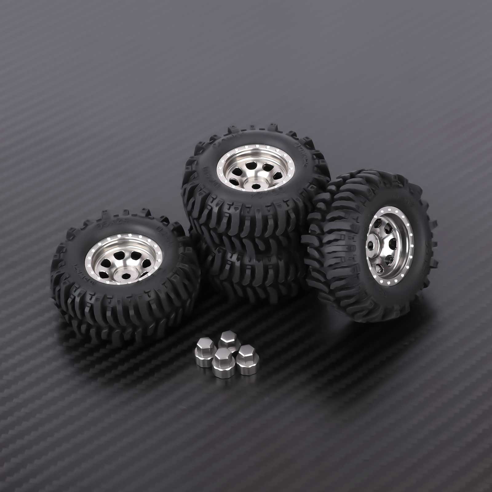 RCAWD FMS FCX24 55MM Tyres RCAWD FCX18 FCX24 55MM Rubber Line Wheel Tires Tyres