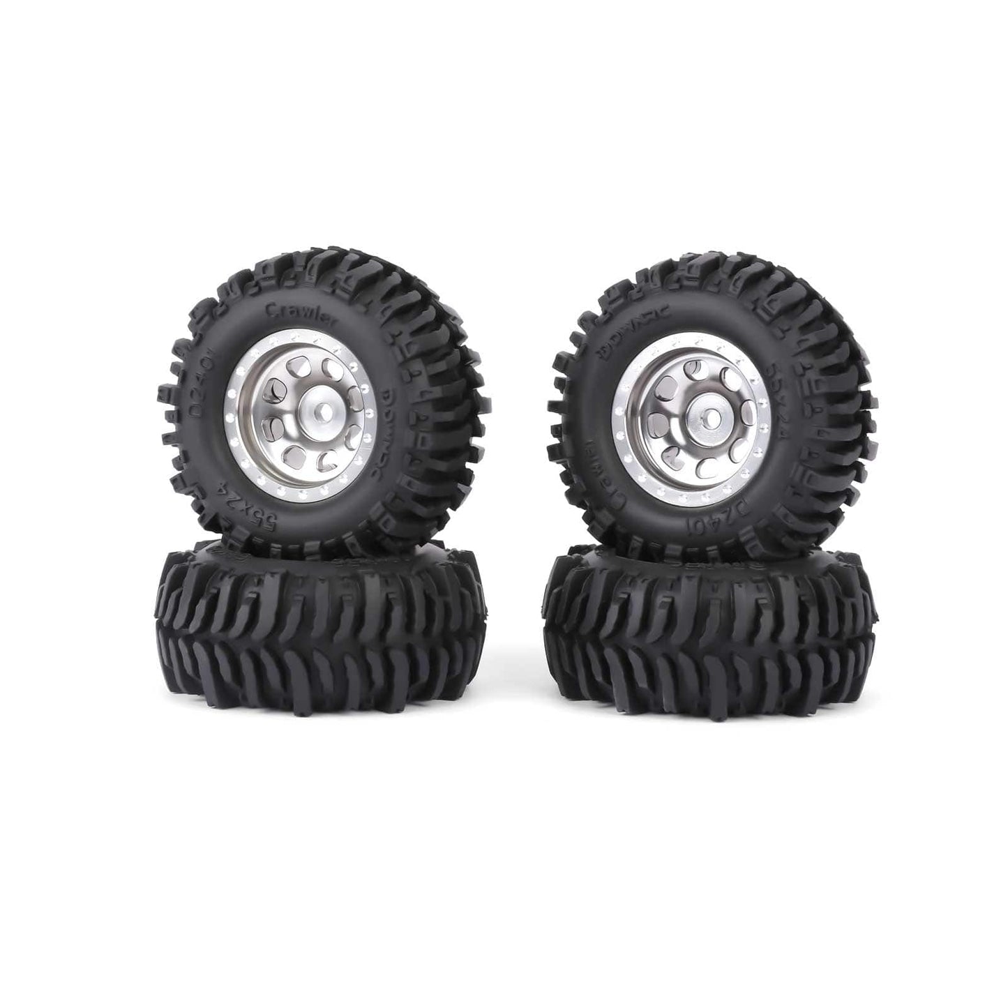 RCAWD FMS FCX24 55MM Tyres RCAWD FCX18 FCX24 55MM Rubber Line Wheel Tires Tyres