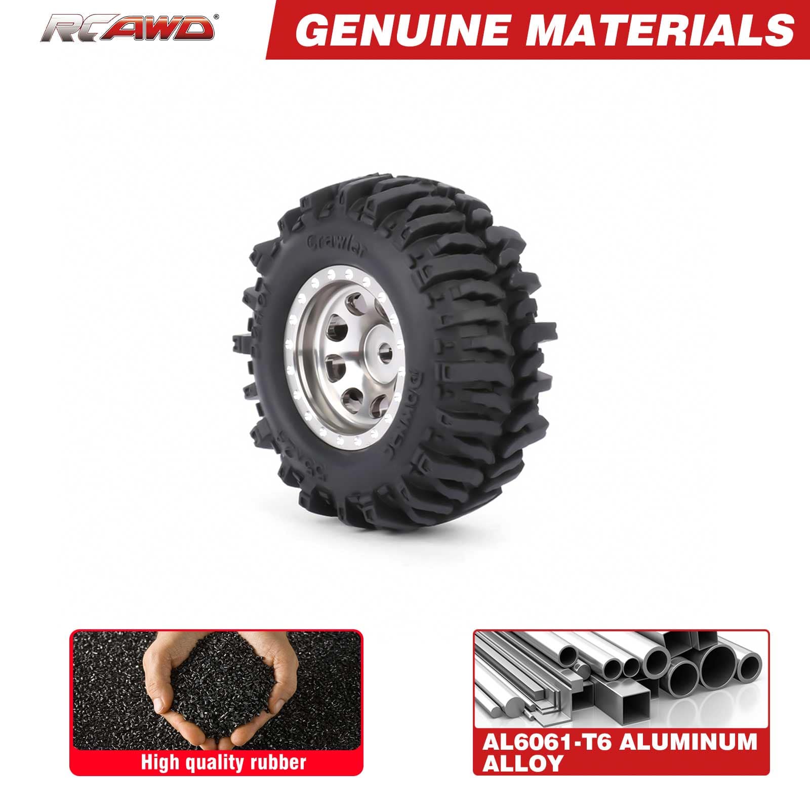 RCAWD FMS FCX24 55MM Tyres RCAWD FCX18 FCX24 55MM Rubber Line Wheel Tires Tyres