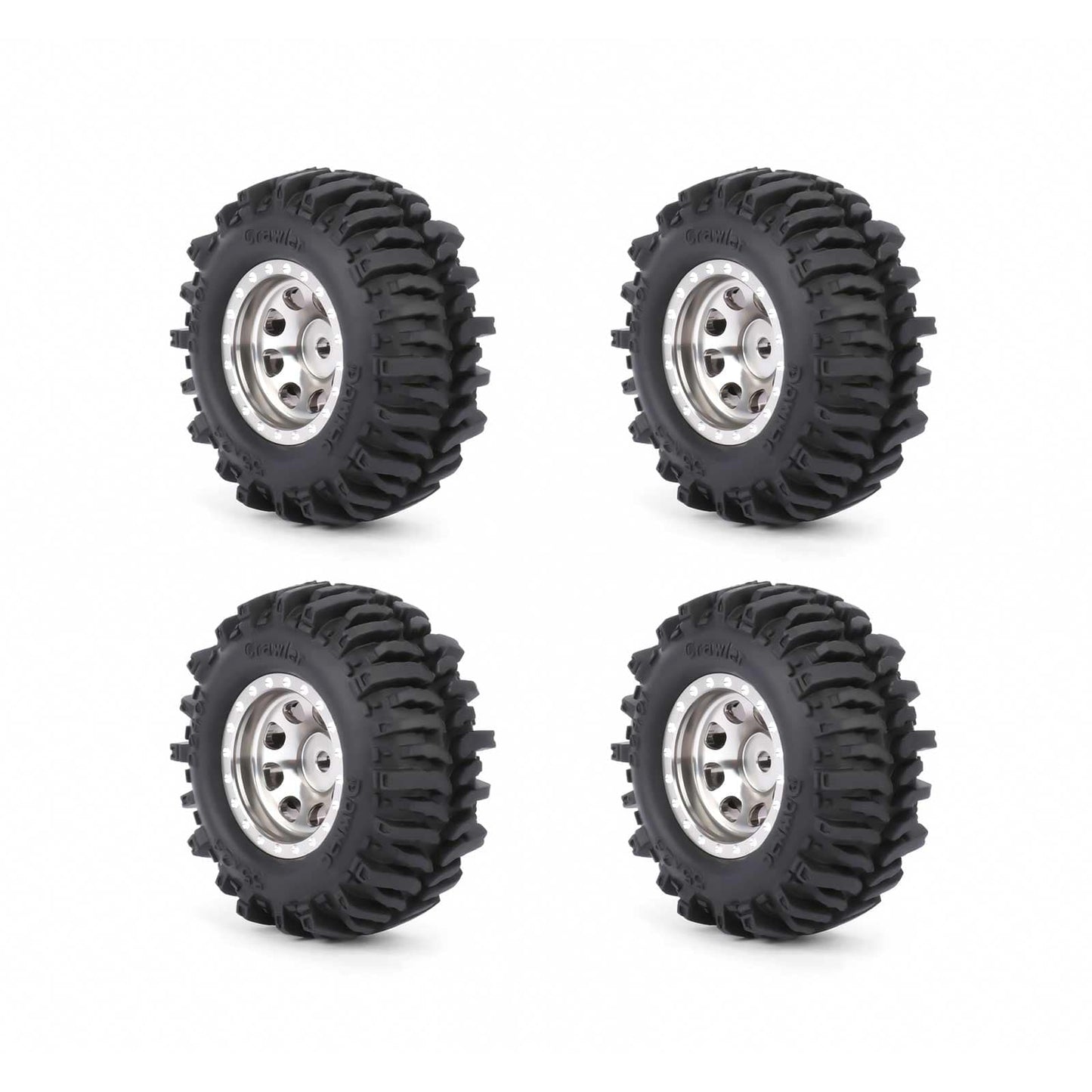 RCAWD FMS FCX24 55MM Tyres RCAWD FCX18 FCX24 55MM Rubber Line Wheel Tires Tyres