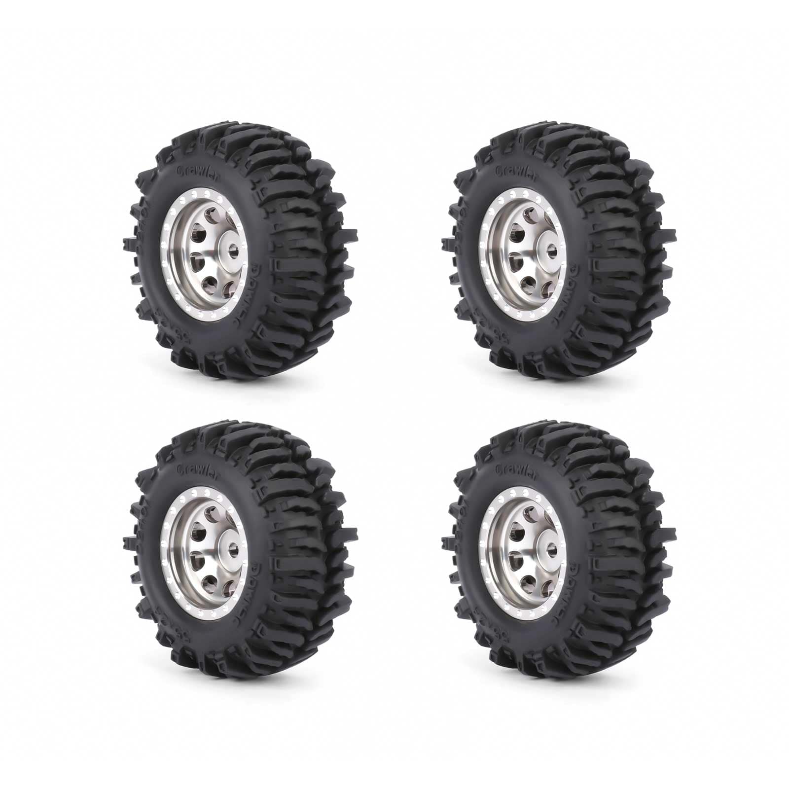 RCAWD FMS FCX24 55MM Tyres RCAWD FCX18 FCX24 55MM Rubber Line Wheel Tires Tyres
