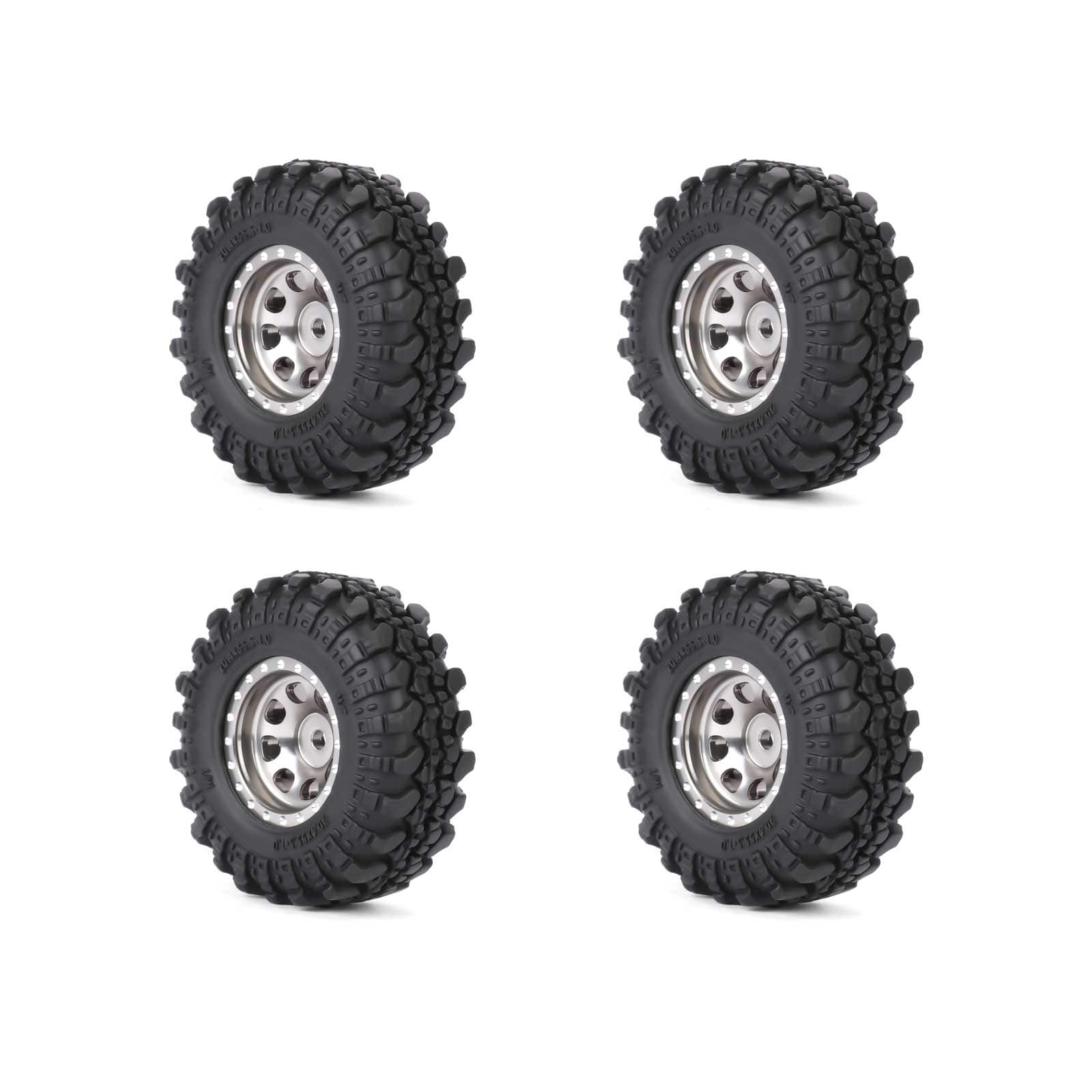 RCAWD FMS FCX24 55MM Tyres RCAWD FCX18 FCX24 55MM Rubber Rock Wheel Tires Tyres