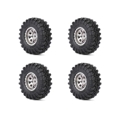 RCAWD FMS FCX24 55MM Tyres RCAWD FCX18 FCX24 55MM Rubber Rock Wheel Tires Tyres