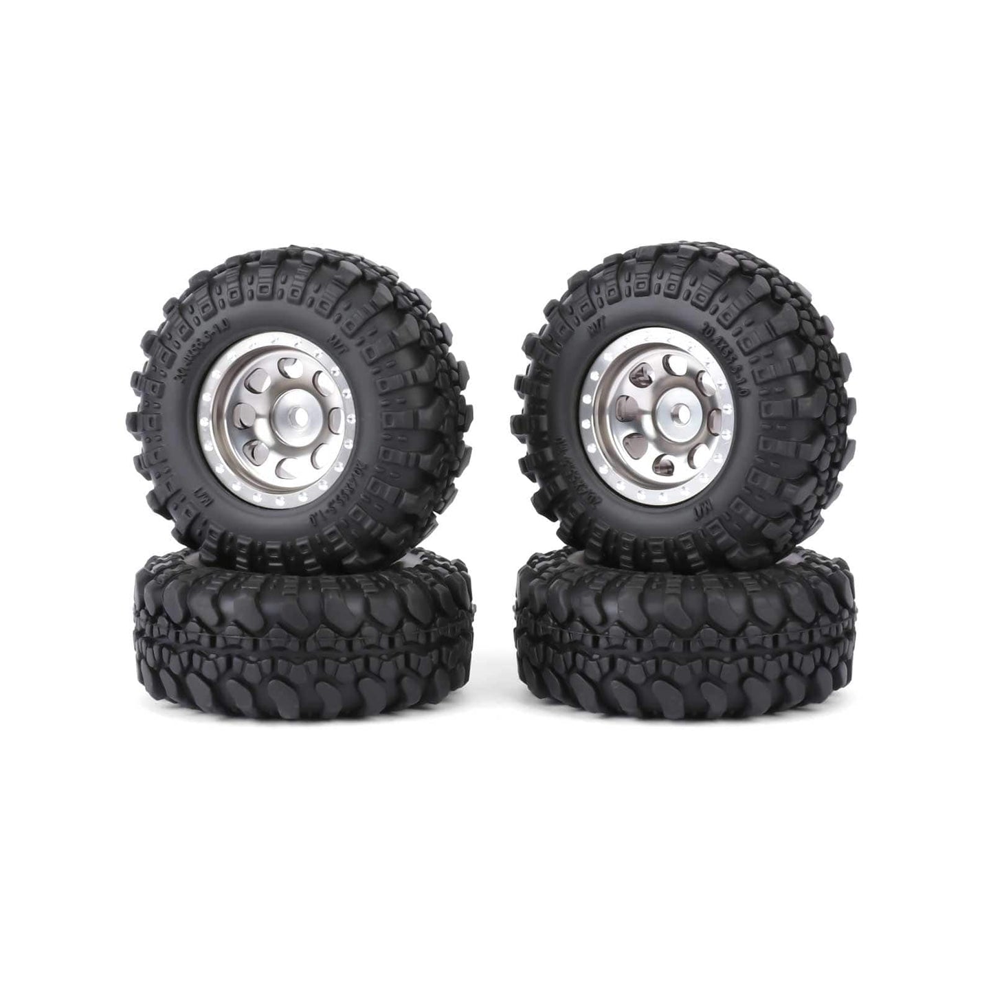 RCAWD FMS FCX24 55MM Tyres RCAWD FCX18 FCX24 55MM Rubber Rock Wheel Tires Tyres