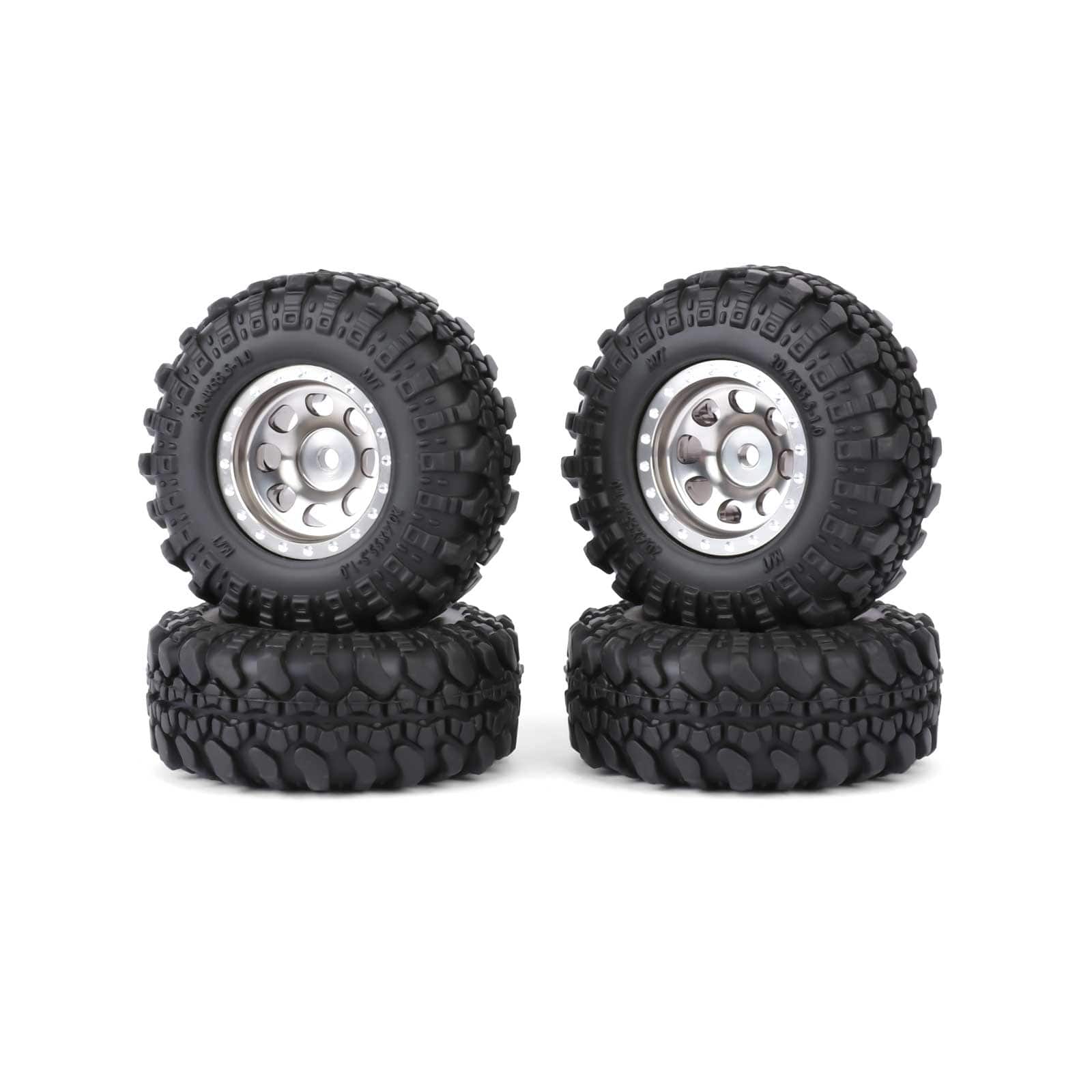 RCAWD FMS FCX24 55MM Tyres RCAWD FCX18 FCX24 55MM Rubber Rock Wheel Tires Tyres
