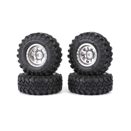 RCAWD FMS FCX24 55MM Tyres RCAWD FCX18 FCX24 55MM Rubber Rock Wheel Tires Tyres