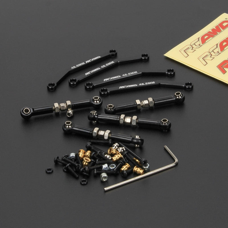 RCAWD FMS FCX24 Black RCAWD FMS FCX24 RC Links Set for FMS 1/24 Series