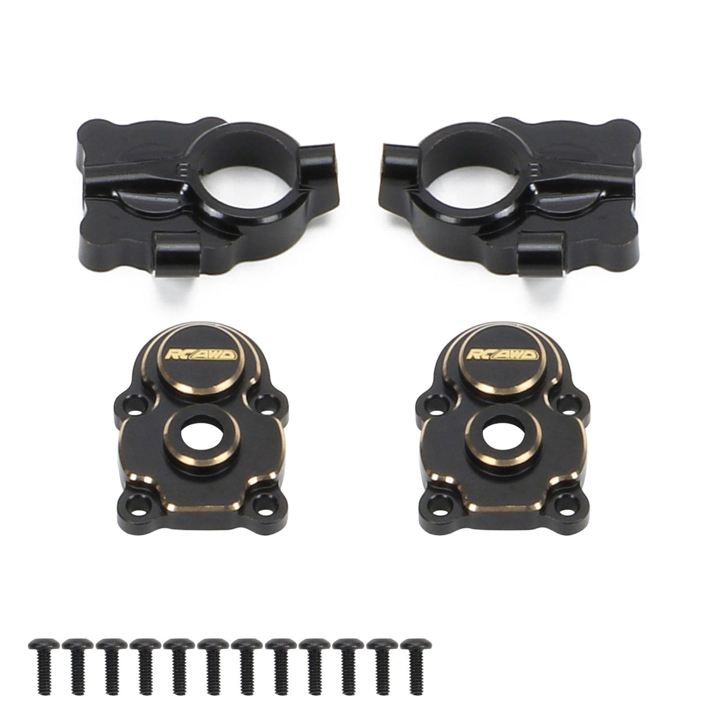 RCAWD FMS FCX24 Brass Portal Axles Housing Cover Set - RCAWD