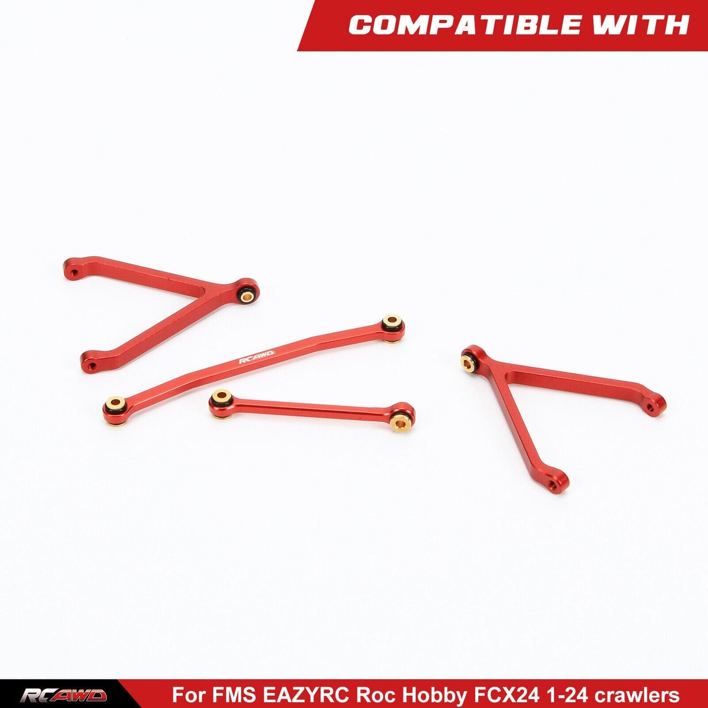 RCAWD FMS FCX24 Chassis Links & Servo linkage C3029 - RCAWD