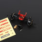 RCAWD FMS FCX24 Front Portal Axle / Black RCAWD FCX24 Differential Portal Axles Complete Set with Diff Locker D6-C3112