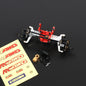 RCAWD FMS FCX24 Front Portal Axle / Silver RCAWD FCX24 Differential Portal Axles Complete Set with Diff Locker D6-C3112