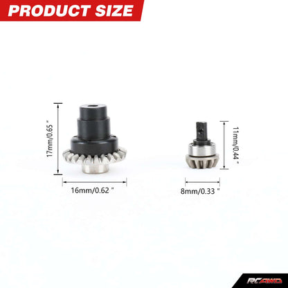 RCAWD FMS FCX24 RCAWD FCX24 Powder Metallurgy Steel Differential Assembly Set with Straight Bevel Gear