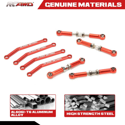 RCAWD FMS FCX24 RCAWD FCX24 Upgrade Full Alloy Linkage Set