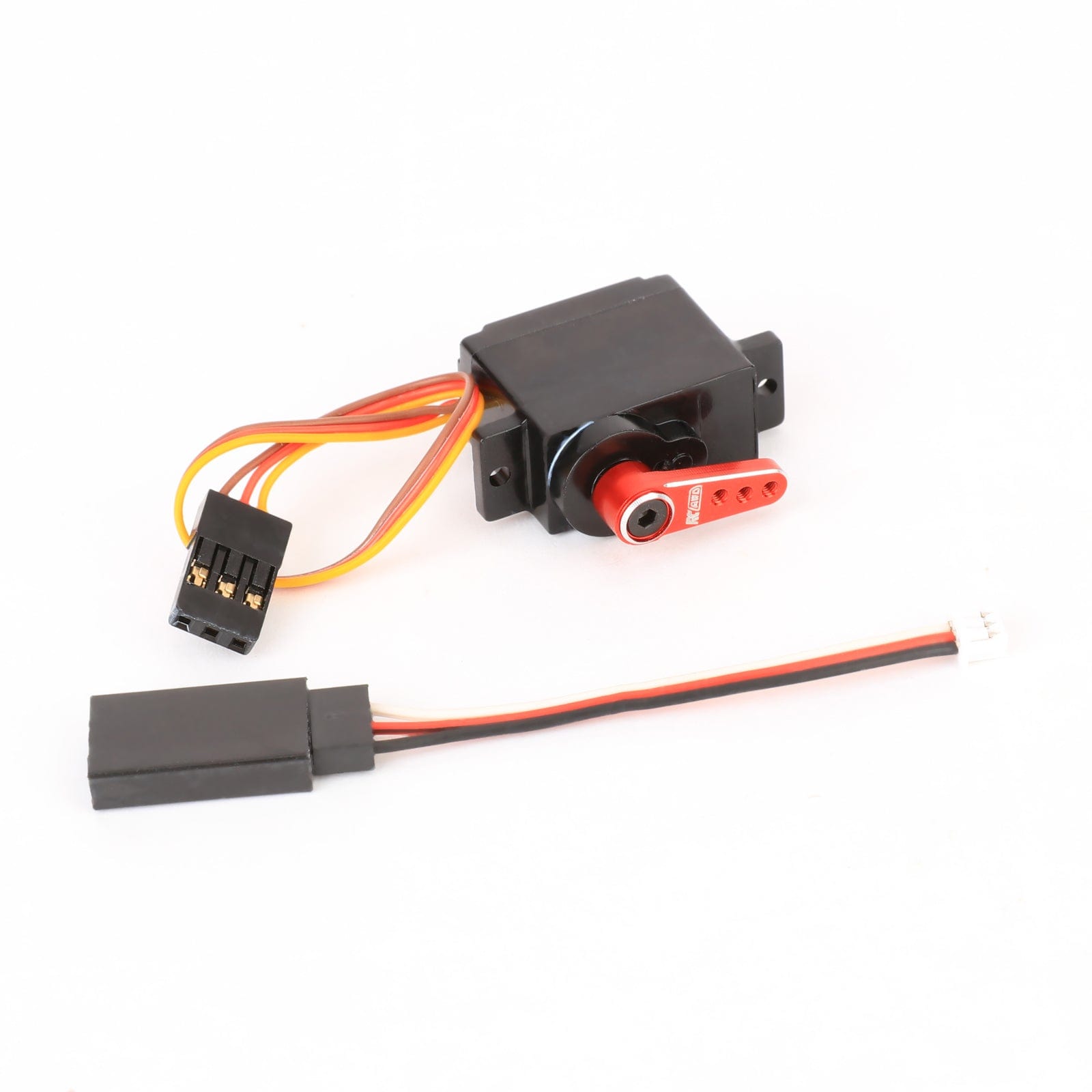 RCAWD FCX24M Servo Set with 15T Metal Servo Arm Full Metal Gear Servo JR to ZH1.25 Adapter Wire-For FMS 1/24 FCX24M Upgrade Parts Adapter Wire