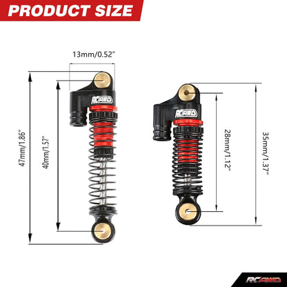 RCAWD FMS FCX24 RCAWD FMS FCX24 47mm Oil Filled Shock Absorber Damper C-C3002R