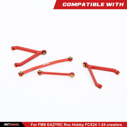 RCAWD FMS FCX24 RCAWD FMS FCX24 Chassis Links & Servo linkage C3029