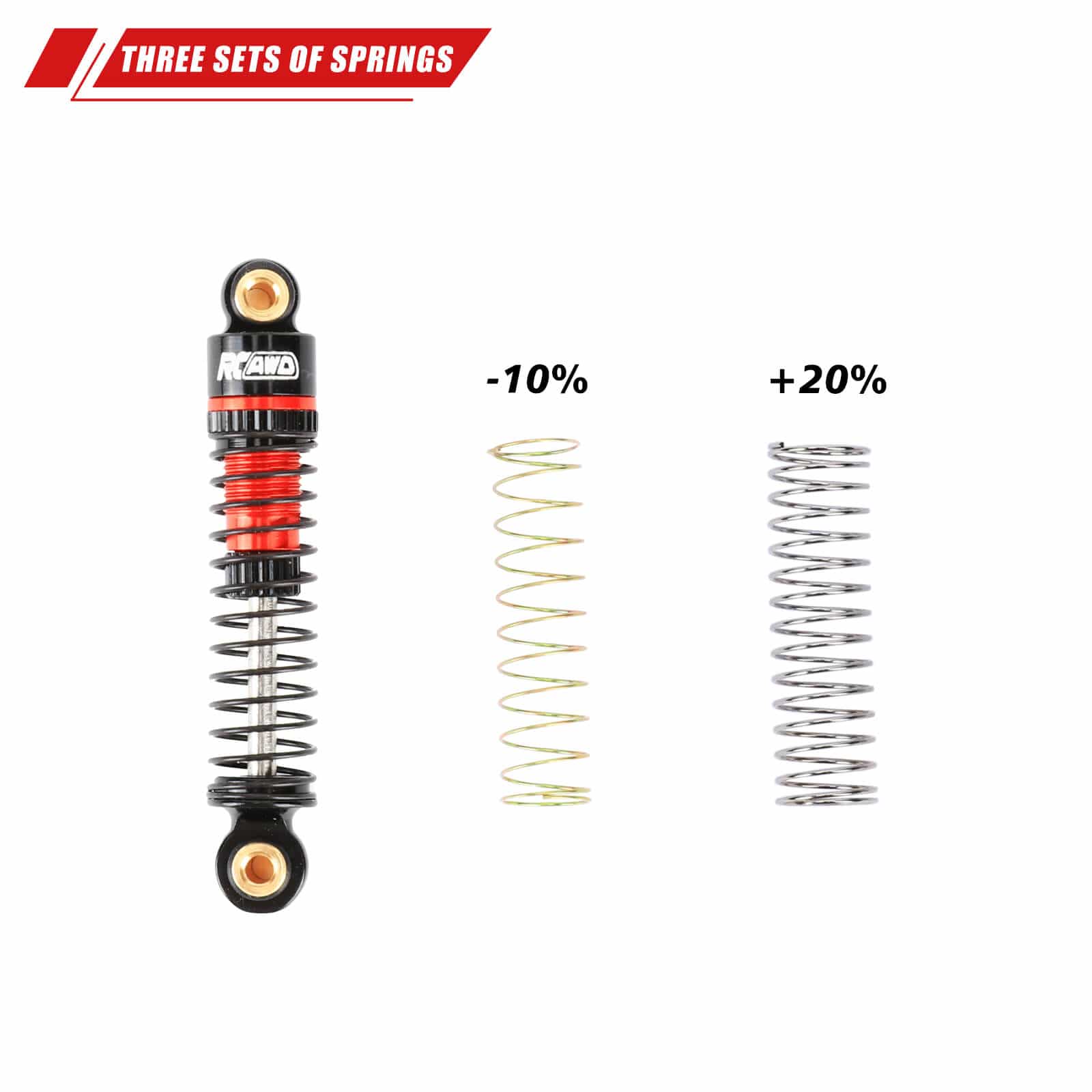 RCAWD FMS FCX24 Damper Shock Absorber Oil filled Type 47mm-FMS
