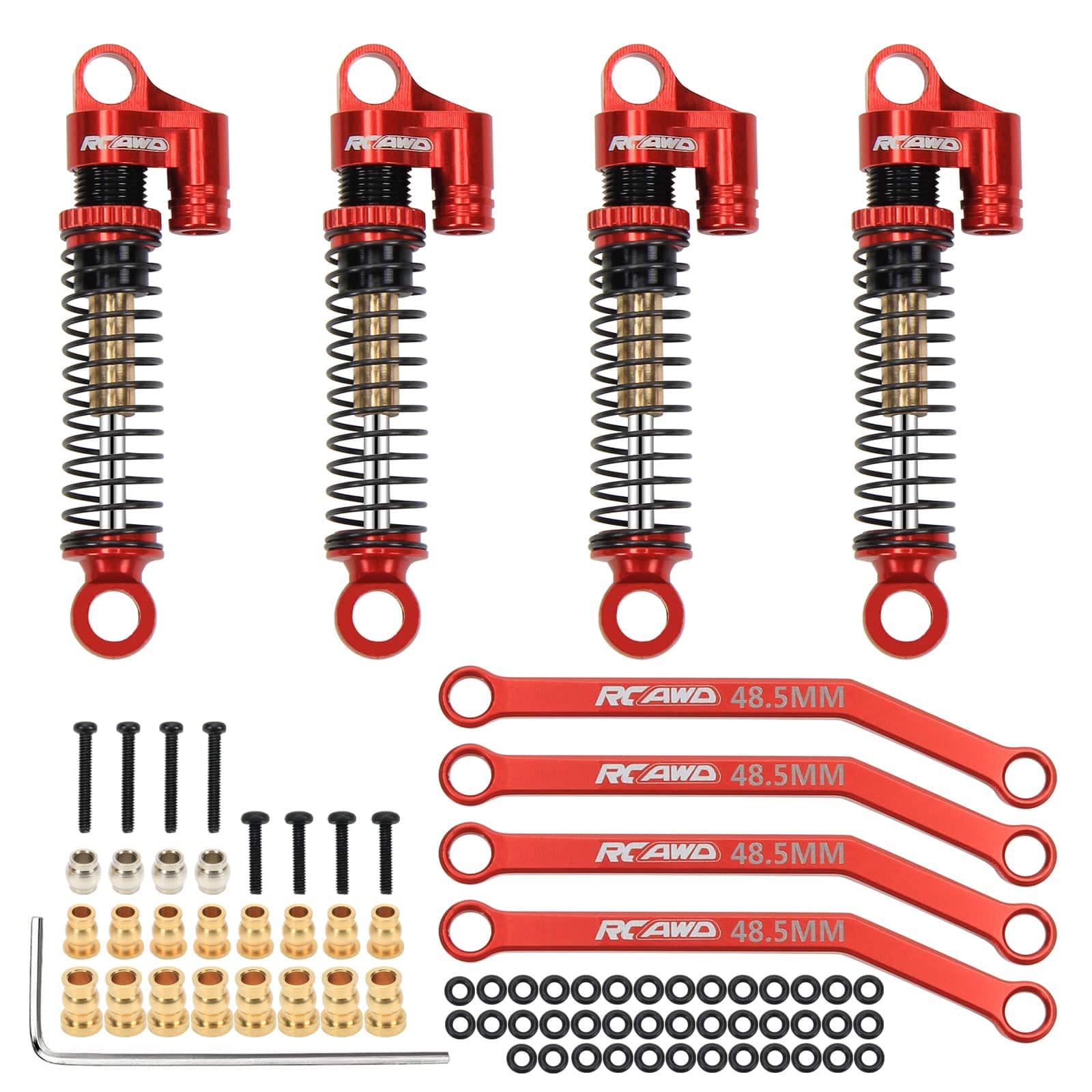 RCAWD FMS FCX24 RCAWD FMS FCX24 Double Barrel Shock Absorber with 48.5mm Links