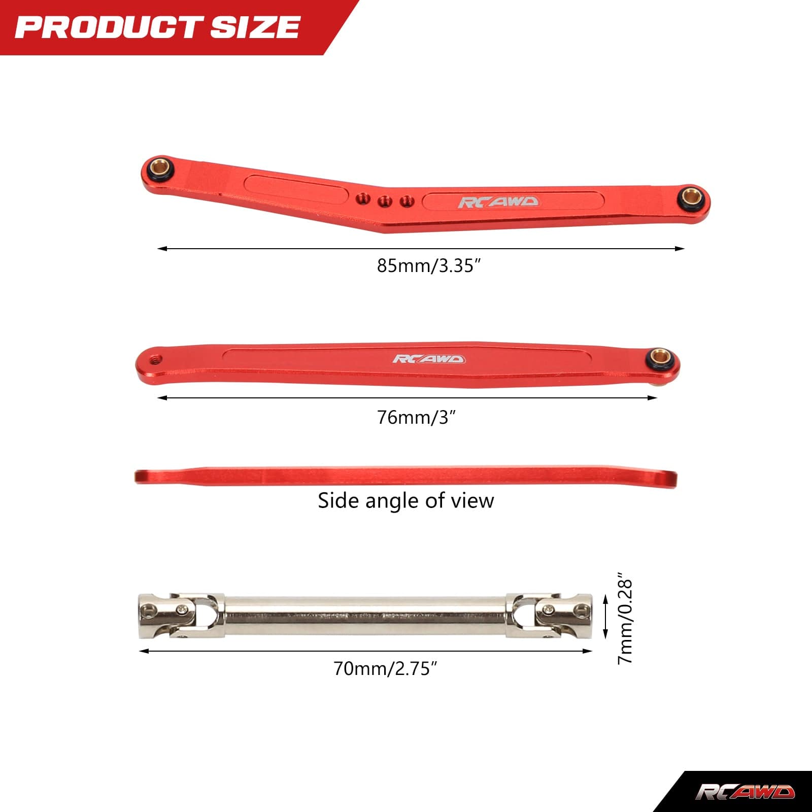 RCAWD FCX24用35mmホイールベース延長パーツ ブラック Amazon.com: RCAWD for FMS FCX24, 35mm Extended Upper & Lower