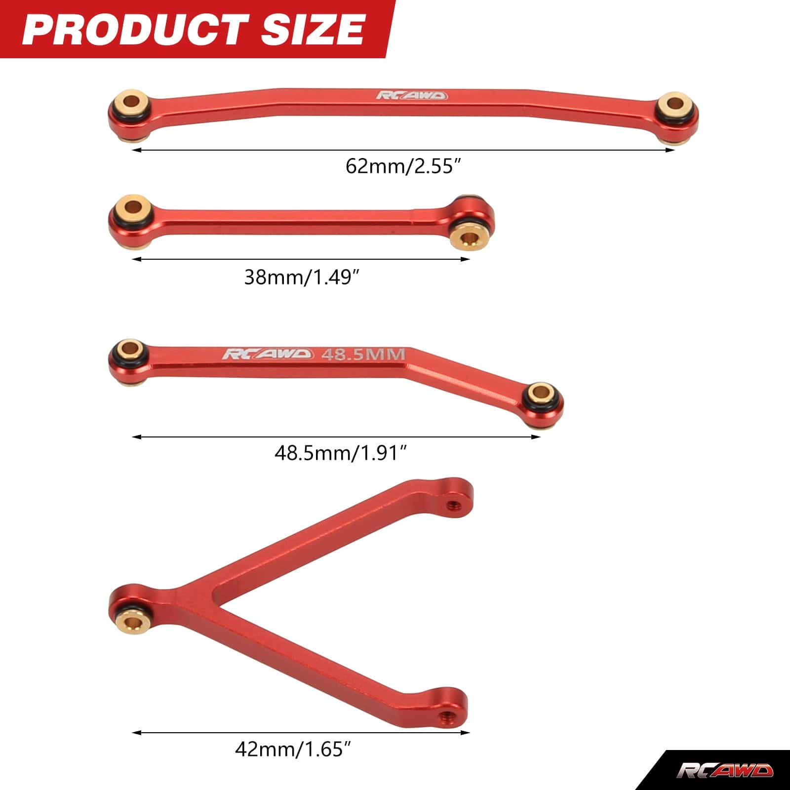 RCAWD FMS FCX24 RCAWD FMS FCX24 High Clearance Links Kit C3070,C3071