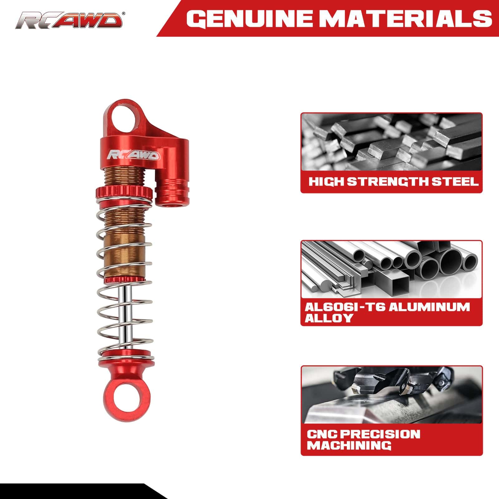 RCAWD FMS FCX24 RCAWD FMS FCX24 shocks absorber oil filled type 40mm C3002