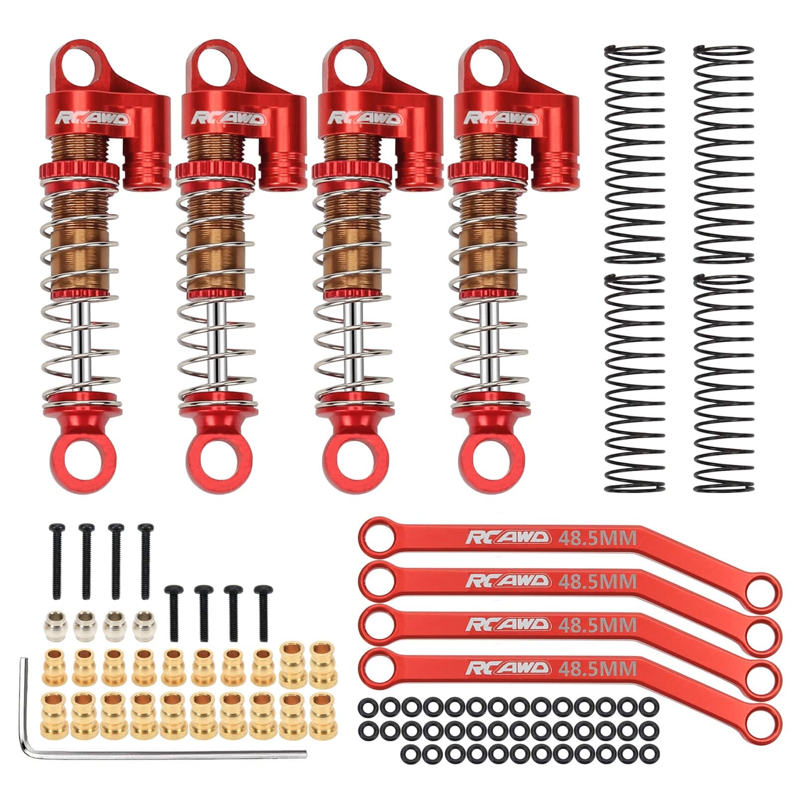 RCAWD FMS FCX24 RCAWD FMS FCX24 Shocks Absorber Oil-Filled Type with 48.5mm Links