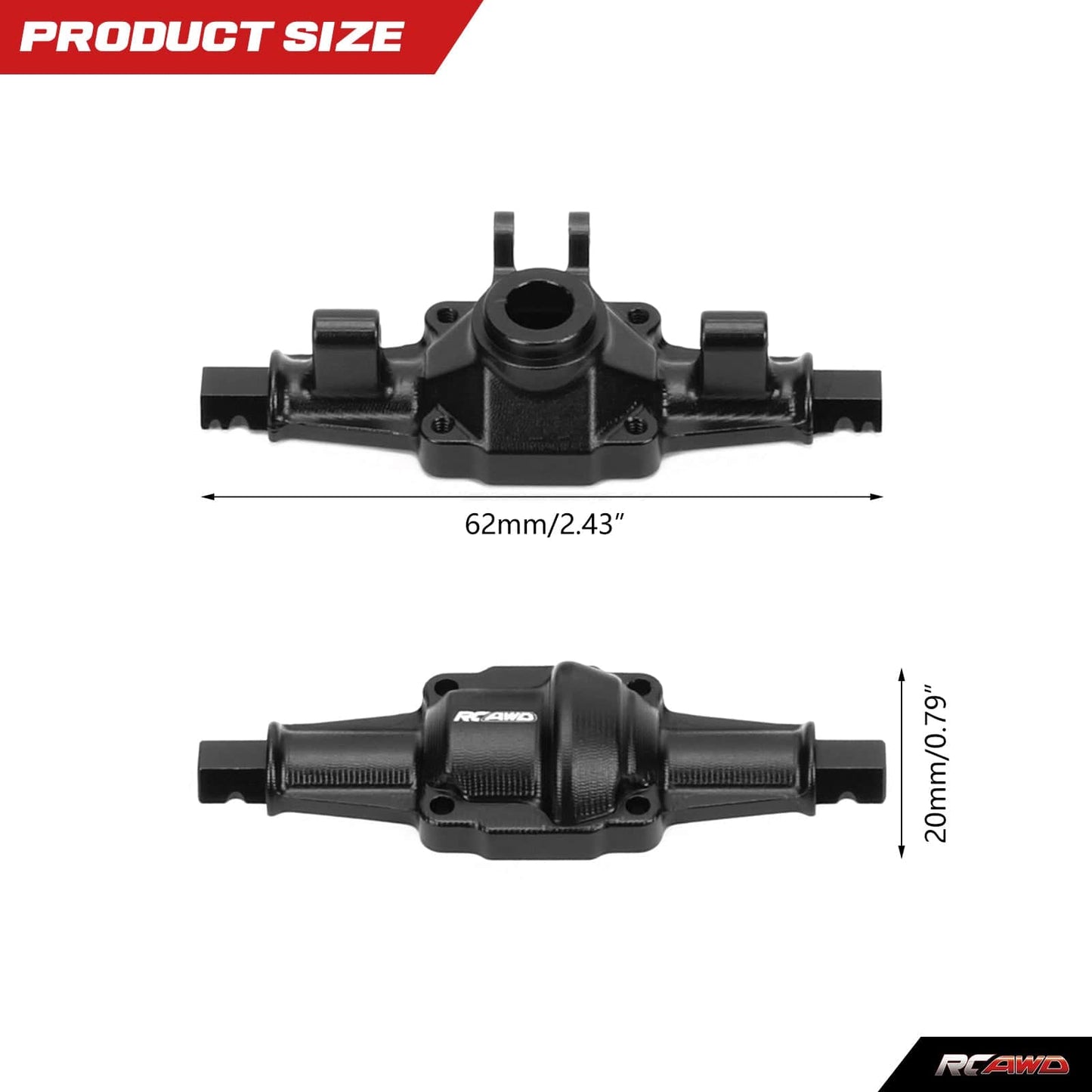 RCAWD FMS FCX24 RCAWD FMS FCX24 Upgrades Aluminum Axles Housing