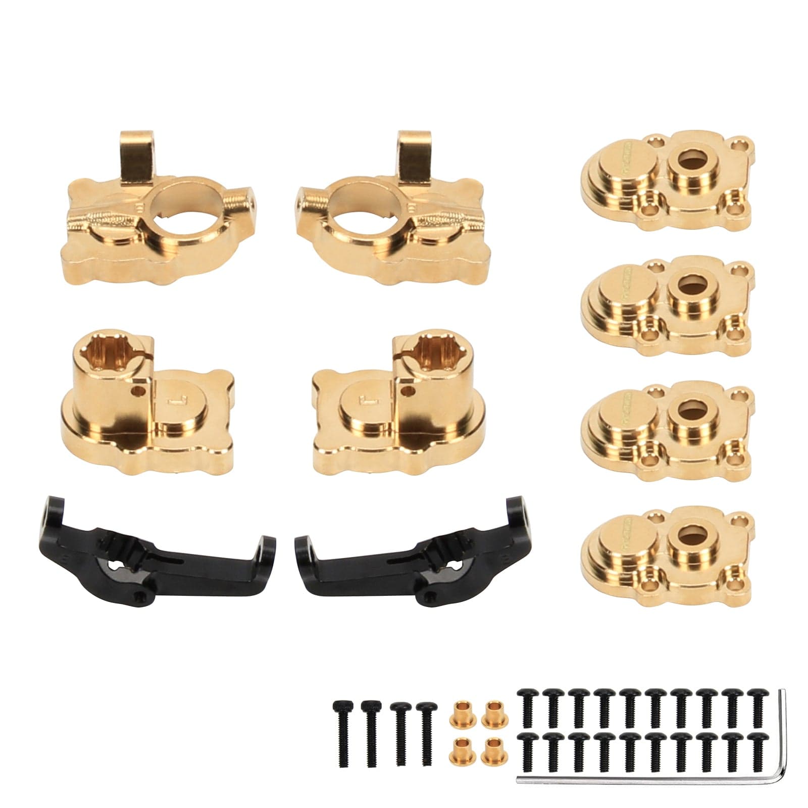 RCAWD FMS FCX24 RCAWD FMS FCX24 Upgrades Brass Front and Rear Alloy Axles Housing Full Set D3-C3017