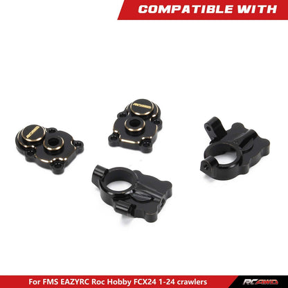 RCAWD FMS FCX24 RCAWD Front  Brass Portal Housing for 1/24 FMS FCX24 C3017