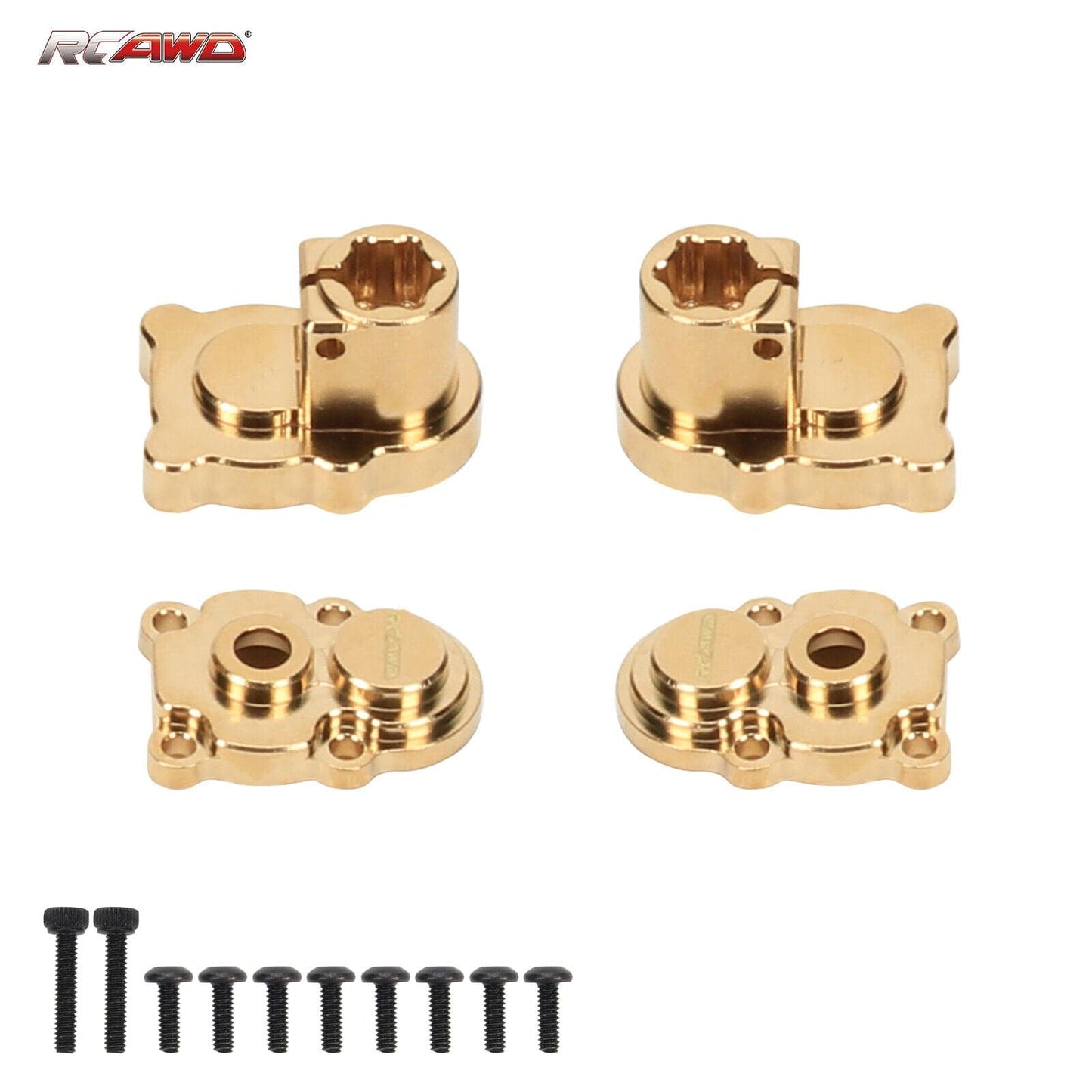 RCAWD FMS FCX24 RCAWD Rear Brass Portal Housing for 1/24 FMS FCX24  C3019