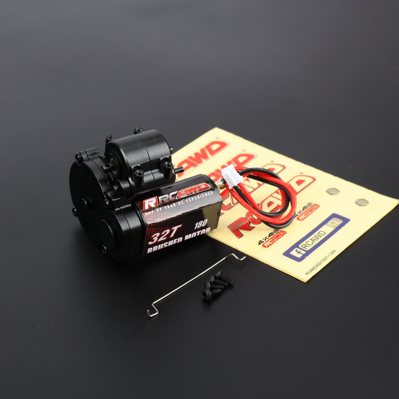 RCAWD Upgrades RC 32T 180 Motor Level 2 Variable Speed Complete Set for 1/24 FMS Smasher - RCAWD