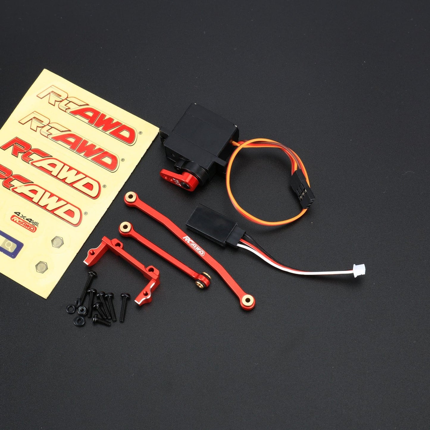 RCAWD FMS FCX24 Red / Full set RCAWD FCX24 Servo Complete Set  Upgrades parts